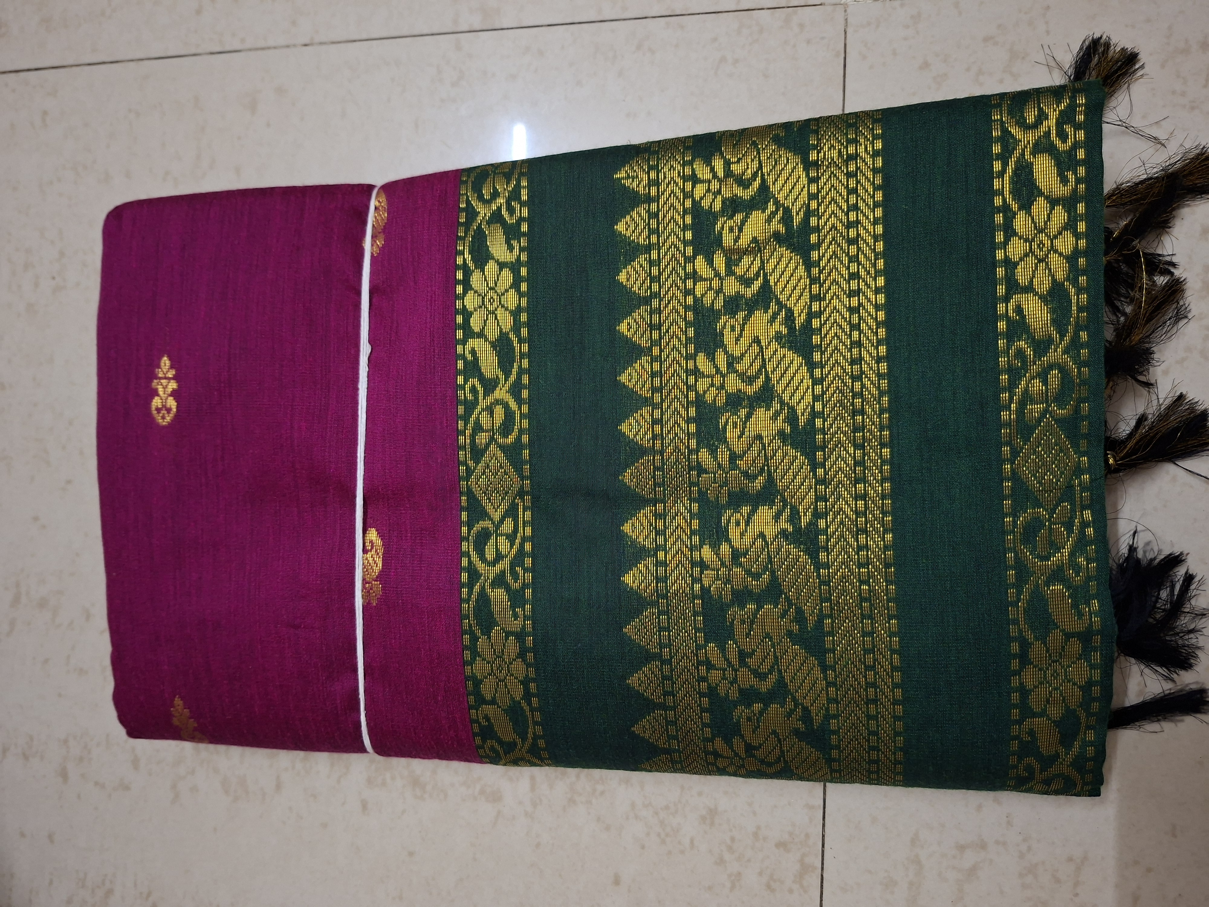 Pink Gadwal Saree