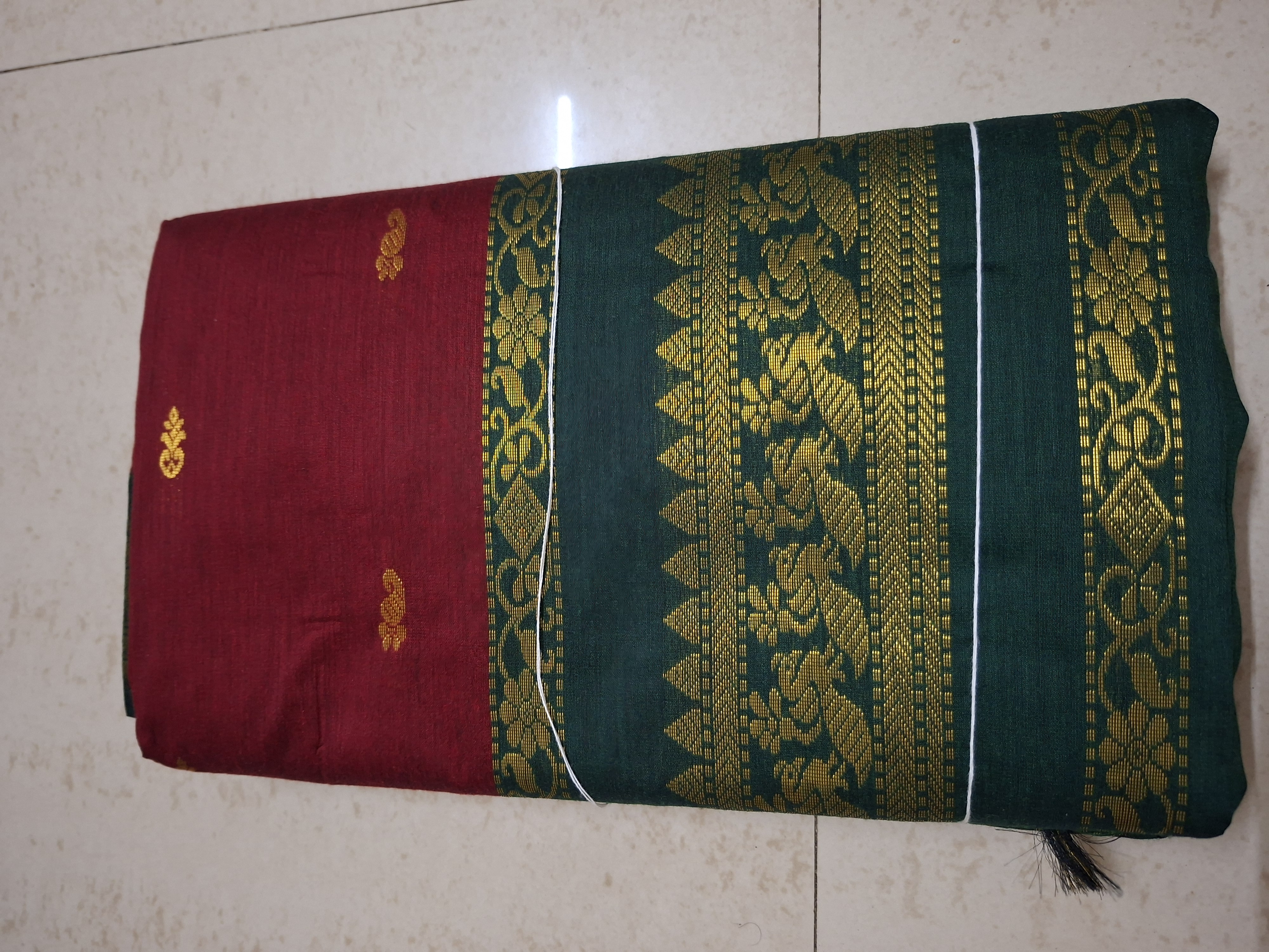 Red Gadwal Saree