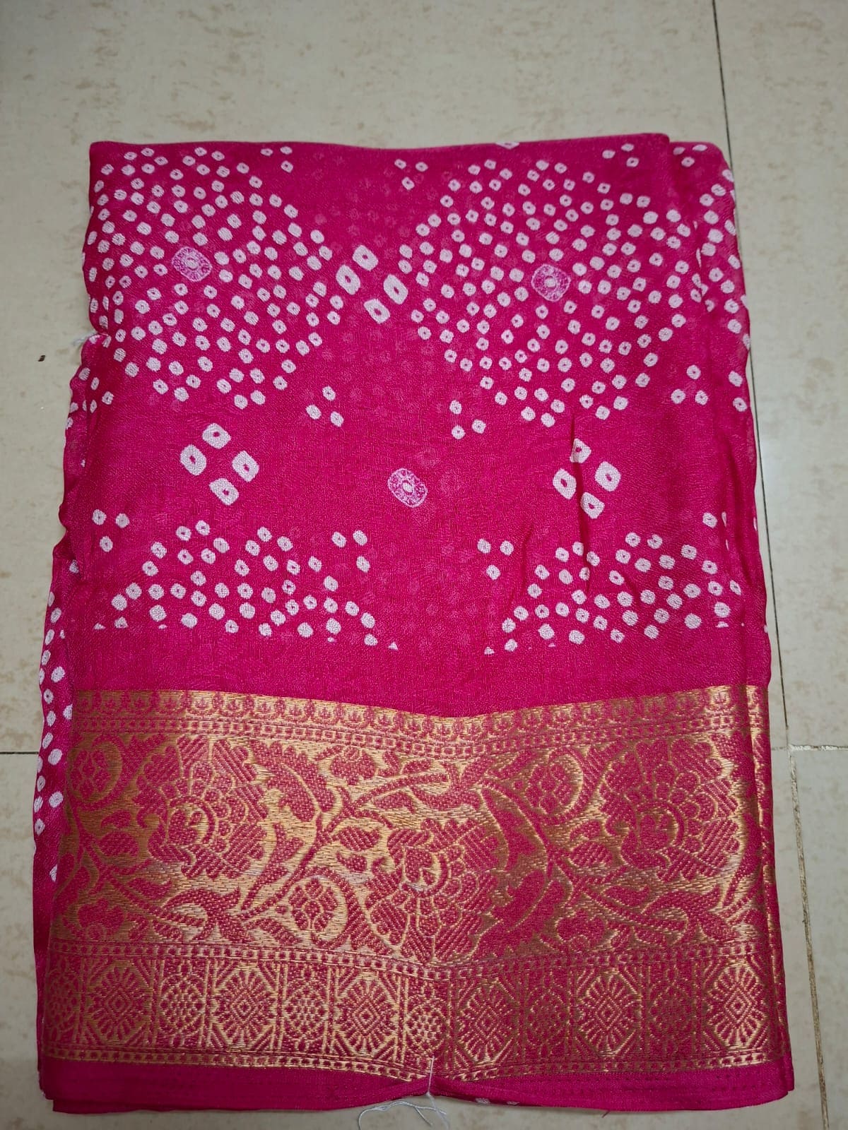 Pink Premium Marshmallow Saree