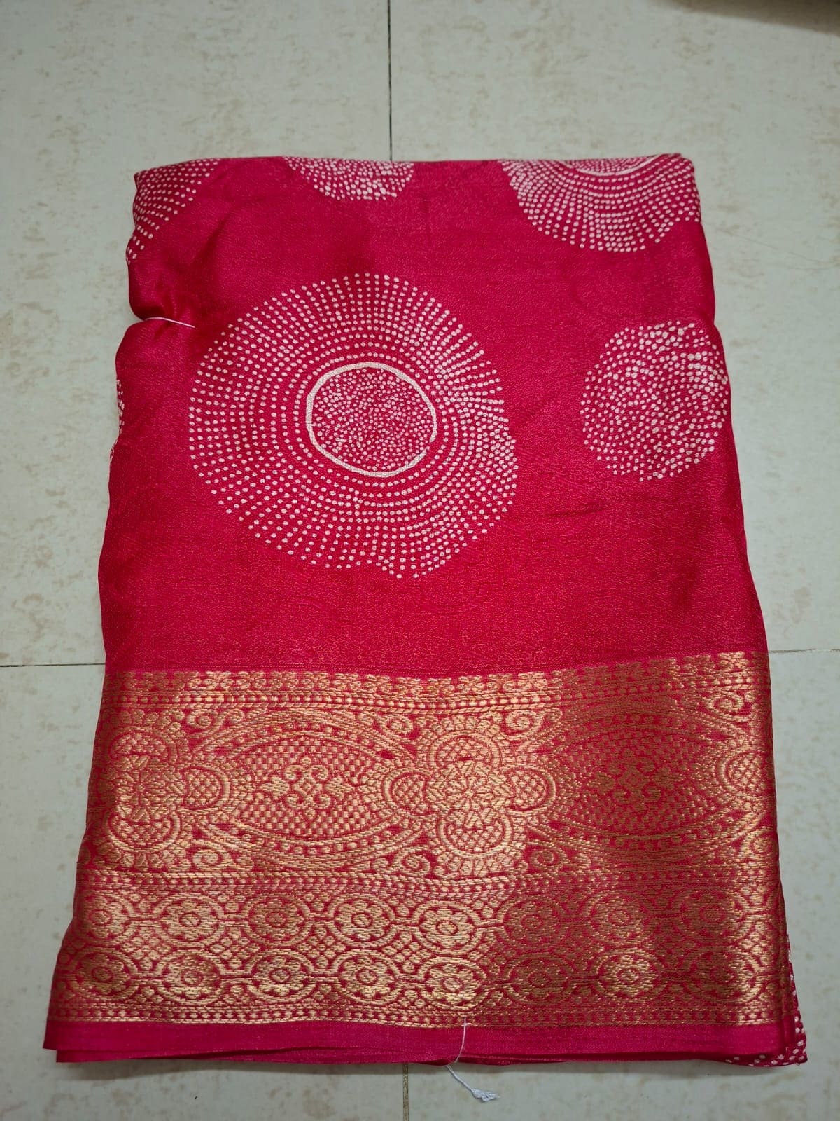 Red Premium Marshmallow Saree