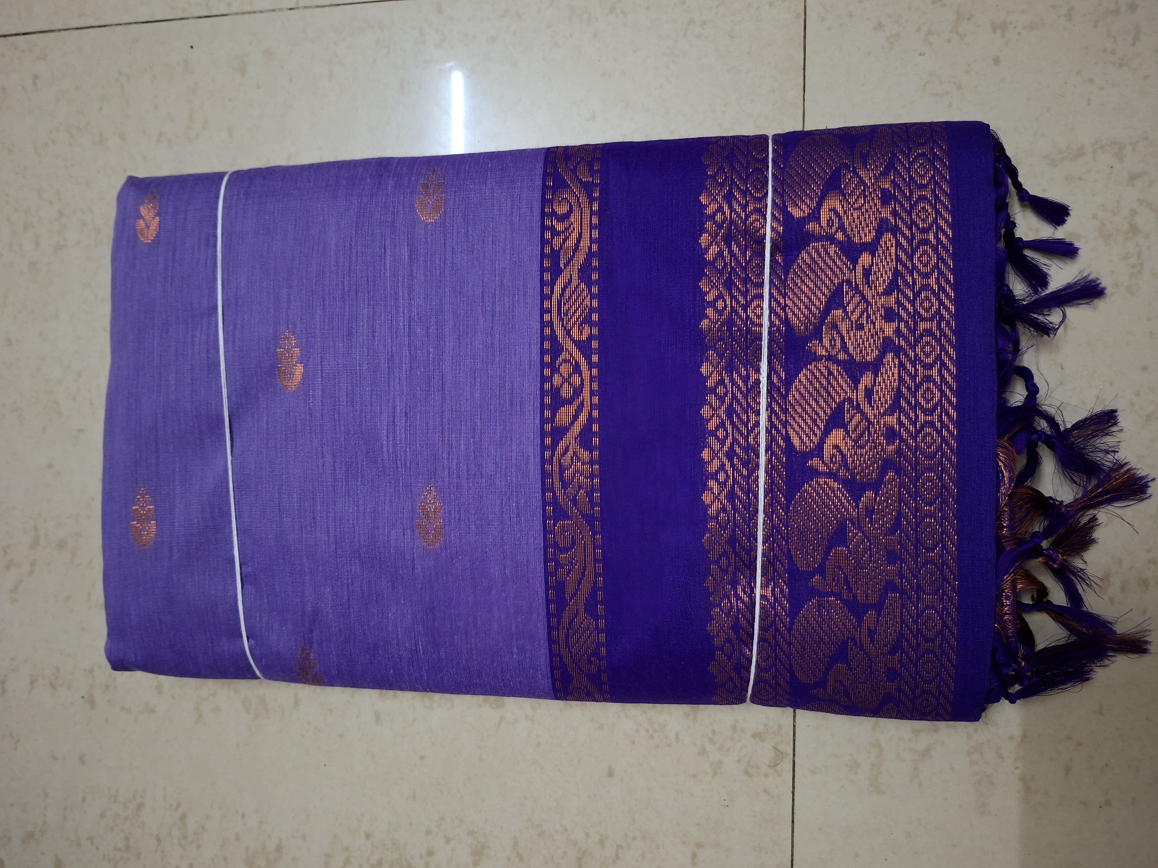 Purple Gadwal Saree